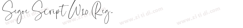 Segoe Script W10 Reg字体转换